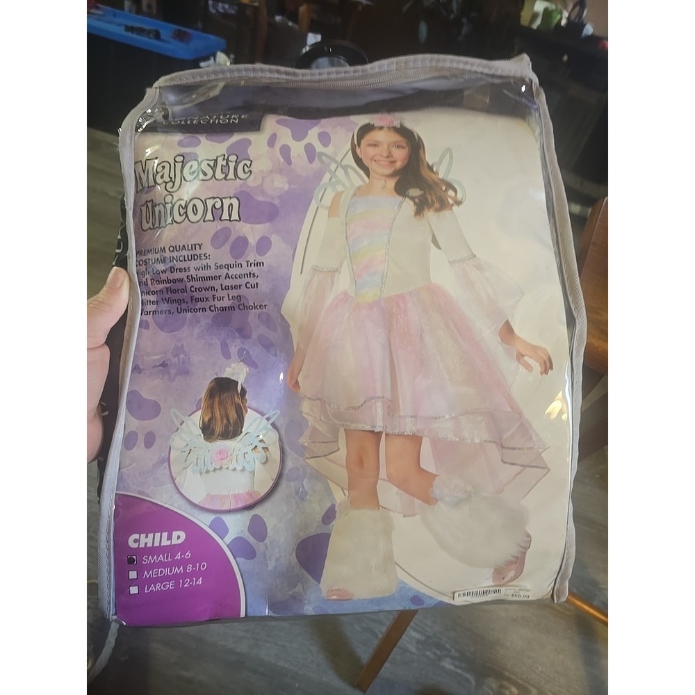Majestic UNICORN HALLOWEEN COSPLAY COSTUME‎ GIRLS Small 4-6
